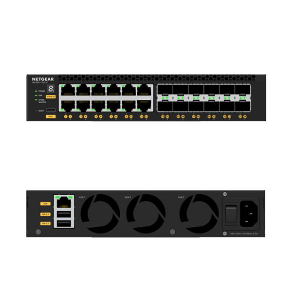 12-Port GE Switch NETGEAR M4350-12X12F (XSM4324)